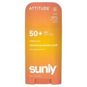 Attitude Sunly Minerální opalovací krém s vůní tropického kokosu SPF 50 60 g