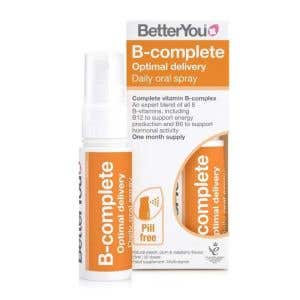 BetterYou B-complete – Vitamín B komplex v spreji s príchuťou maliny, broskyne a slivky 25 ml