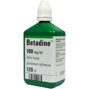 Betadine 100mg/ml, kožní roztok 120ml
