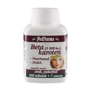 MedPharma Beta karotén forte 25000 IU + panthenol + PABA 107 kapsúl