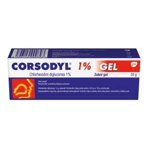 Corsodyl Zubný gél 1% 50g