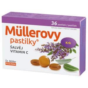 Dr. M&uuml;ller Pastilky se &scaron;alvěj&iacute; a vitam&iacute;nem C 36 ks