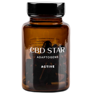 CBD Star Active Adaptogens - Lion's mane + Cordyceps + CBD 30 kapslí