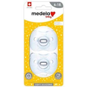 Medela Baby měkký celosilikonový dudlík Boy 6-18m 2 ks