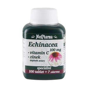 MedPharma Echinacea 100 mg + vitamín C + zinok 107 tabliet