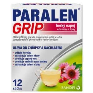 Paralen Grip Hork&yacute; n&aacute;poj echinacea a &scaron;&iacute;pek 12 s&aacute;čků