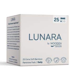 Wooden Spoon Lunara Rozložiteln&eacute; bambusov&eacute; denn&iacute; vložky 25 ks