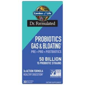 Garden of Life Dr. Formulated Probiotics Gas and Bloating 50 miliard CFU 30 kapslí