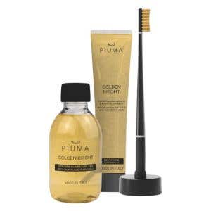 Piuma Gift Set Golden Bright – Dárkový set péče o zuby