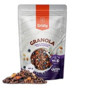 Grizly Granola hořk&aacute; čokol&aacute;da s borůvkami 450 g