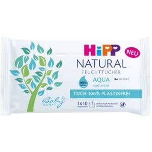 HiPP Babysanft Čistiace vlhčené obrúsky Aqua Natural 10 ks