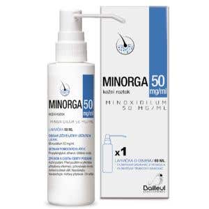 Minorga 50 mg/ml kožní roztok 60 ml