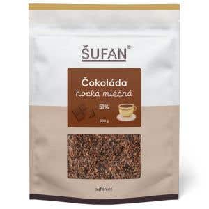 Šufan Horká mléčná čokoláda 51% 500 g