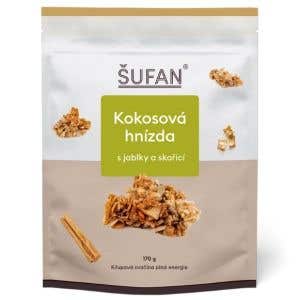 Šufan Kokosová hnízda s jablky a skořicí 170 g