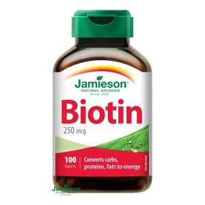 Jamieson Biotin 250 mcg 100 tablet