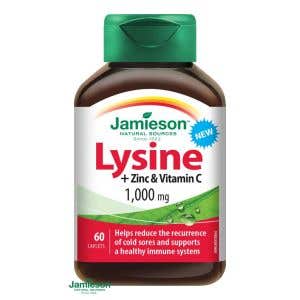 Jamieson Lysin 1000 mg se zinkem a vitamínem C 60 tablet