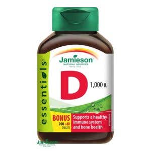Jamieson Vitamín D3 1000 IU 240 tablet