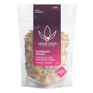 Sense Coco Kokosové chipsy – malina BIO 40 g