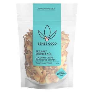 Sense Coco Kokosové chipsy – s mořskou solí BIO 40 g