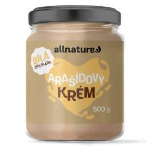 Allnature Arašídový krém s bílou čokoládou 500 g