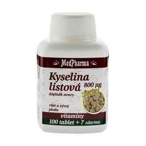 MedPharma Kyselina listová 800 µg 107 tabliet