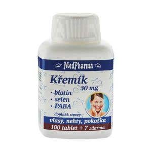 MedPharma Křemík 30 mg + biotin + selen + PABA 107 tablet