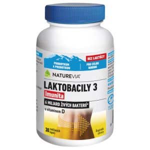 NatureVia Laktobacily 3 Imunita 30 rostlinných kapslí