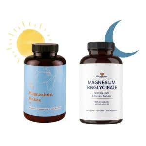 Vitalpoint Premium Balíček hořčíků – Magnesium Bisglycinate + Malate 180 kapslí