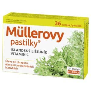 Dr. Müller Pastilky s islandským lišajníkom a vitamínom C 36 ks