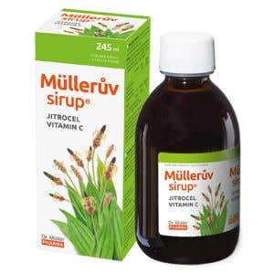 Dr. M&uuml;ller M&uuml;llerův sirup s jitrocelem a vitam&iacute;nem C 245 ml