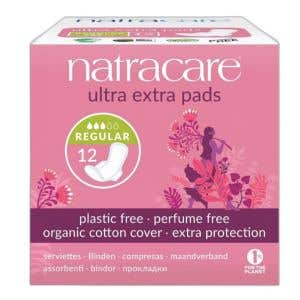 Natracare Menstruačn&iacute; vložky Ultra Extra Regular s křid&eacute;lky 12 ks