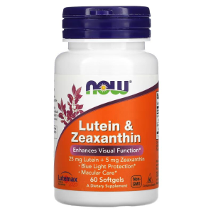 Now Foods Lutein a Zeaxanthin (Lutemax 2020) 60 softgel kapslí