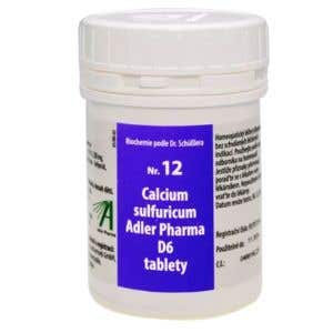 Adler Pharma Schüsslerovy soli – Nr. 12 Calcium sulfuricum D6 2000 tablet