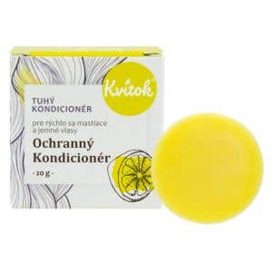 Kvitok Ochranný tuhý kondicionér pre mastné vlasy 20 g