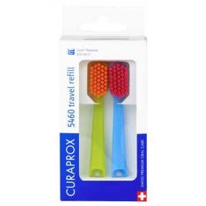 Curaprox Travel set Náhradní hlavice různobarevný mix 2 ks