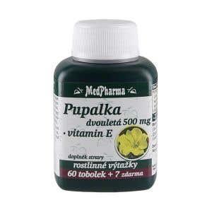 MedPharma Pupalka dvojročná 500 mg + vitamín E 67 kapsúl