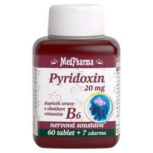 MedPharma Pyridoxín 20 mg – vitamín B6 67 tabliet