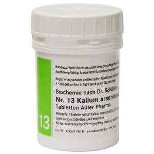 Adler Pharma Schüsslerovy soli – Nr. 13 Kalium arsenicosum D12 400 tablet