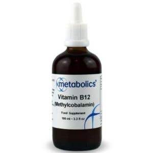 Metabolics Tekutý vitamín B12 Methylcobalamin vegan kapky 100 ml