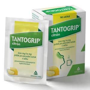 Tantogrip 600 mg/10 mg citron 10 sáčků