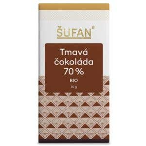 Šufan Tmavá tabulková čokoláda 70% BIO 70 g