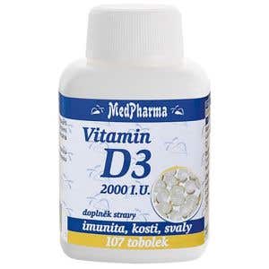 MedPharma Vitamín D3 2000 IU 107 kapsúl