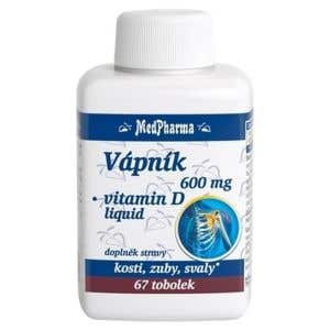 MedPharma Vápník 600 mg + vitamin D 67 tobolek