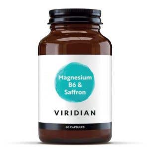 Viridian Magnesium B6 & Saffron - Hořč&iacute;k, vitam&iacute;n B6 a &scaron;afr&aacute;n 60 kapsl&iacute;