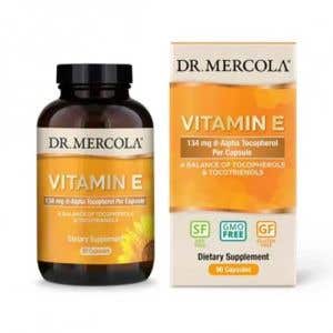 Dr. Mercola Vitam&iacute;n E 308 IU 90 kapsl&iacute;