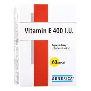 Generica Vitamin E 400 IU 60 kapslí