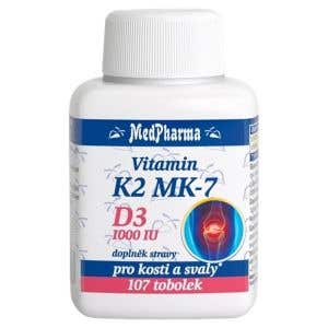 MedPharma Vitamin K2 MK-7 + D3 1000 IU 107 tobolek