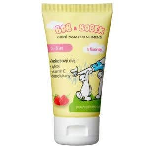 Bob a Bobek Dětská zubní pasta s příchutí malin a jahod 0–5 let 50 ml
