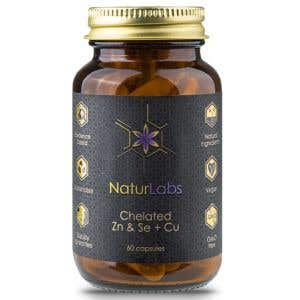 NaturLabs Zinok a selén chelátovo s meďou 60 kapsúl