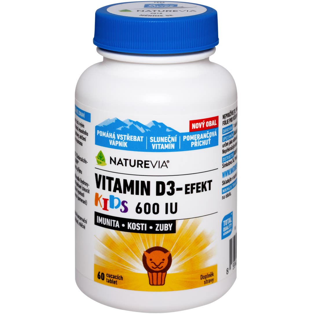 NatureVia Vitamin D3-Efekt Kids tbl.60 koupíte na Vitalpoint.cz